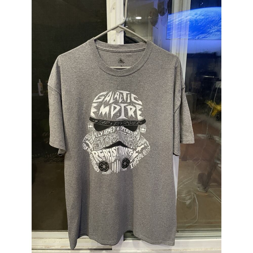 Disney Star Wars Storm Trooper Collage Grey Print Tee, Size XL